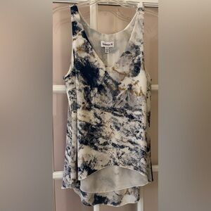 Veronica M print sleeveless blouse